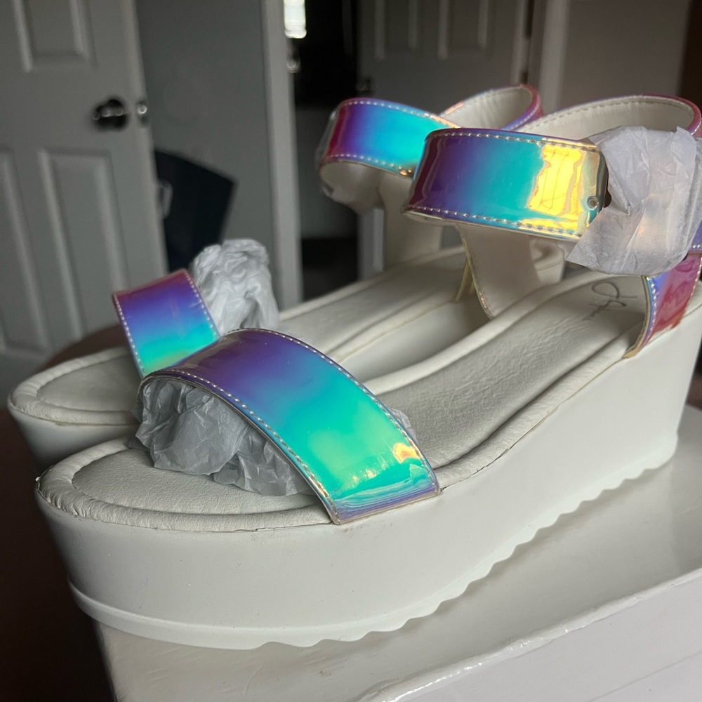 Hologram Platform Shoes